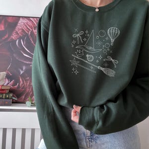 WICKED Part Two Inspired Elphaba Glinda For Good Broadway Theater Musical Film Gelphie Movie Defying Gravity Unisex Crewneck Sweatshirt