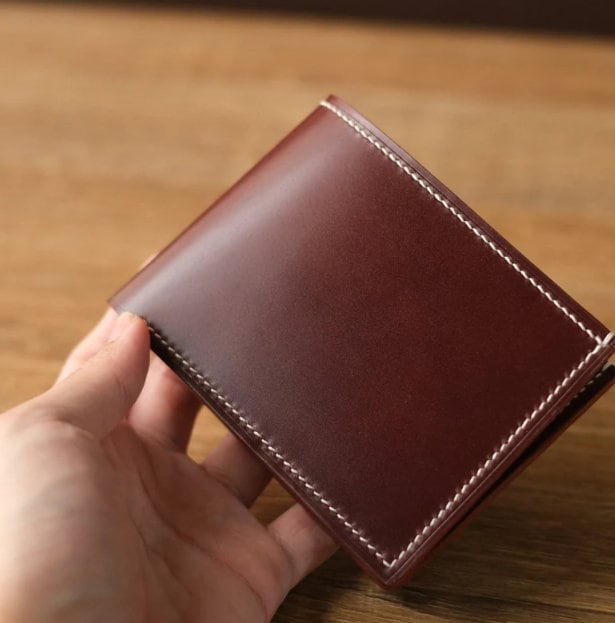 Simple Letter Detail Long Wallet, Casual Faux Leather Fold Wallet