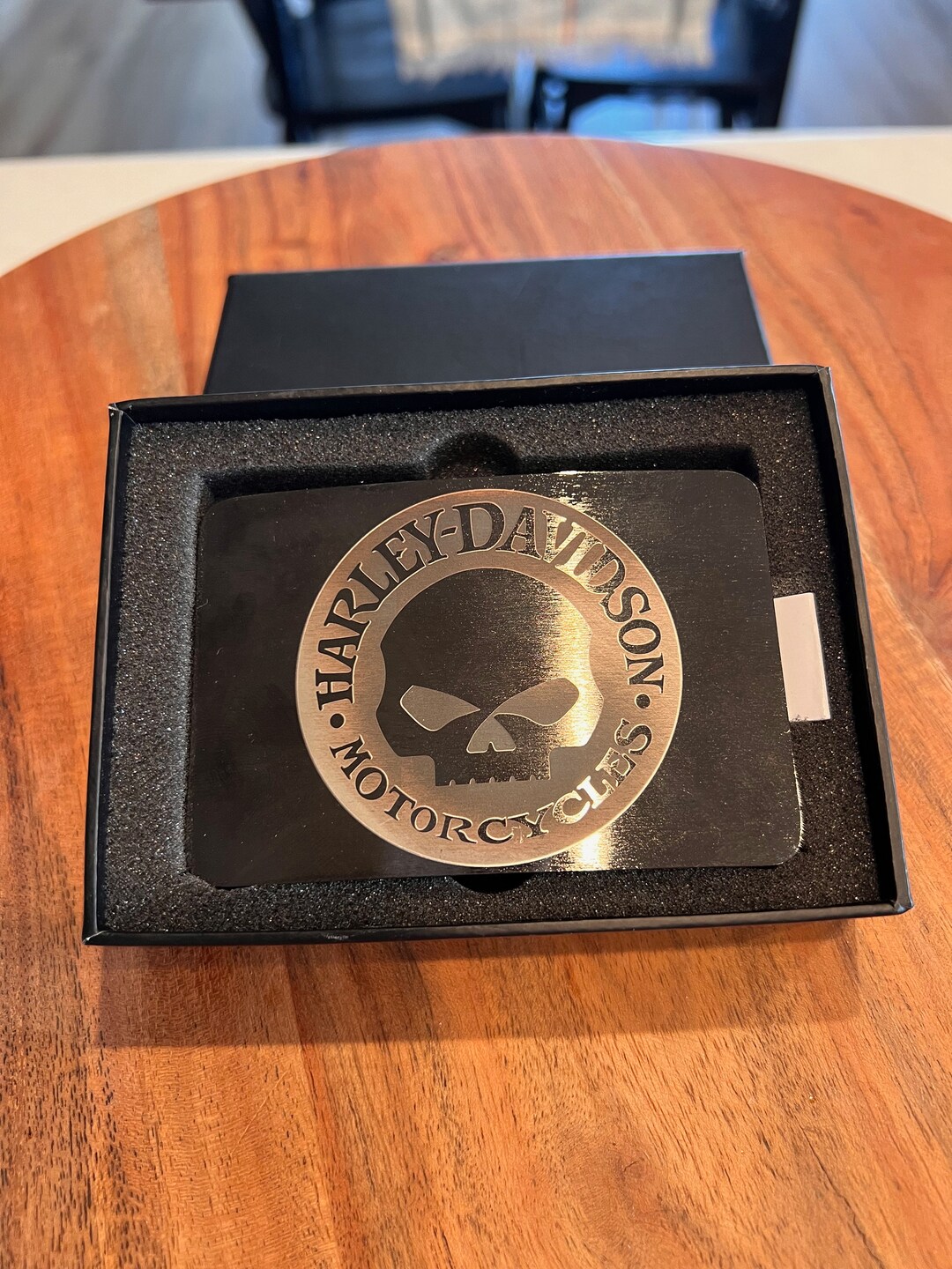 Belt Buckle Wallet Laser Engraved Belt Buckle Wallet Etsy