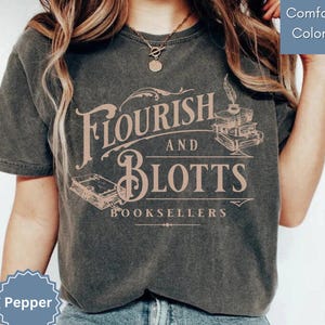 Flourish and Blotts Shirt Wizard Shirt Vacation Shirts Family Matching Magic School Shirt Wizard School Shirt Potterhead Gift Wizard Movie
