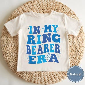 In My Ring Bearer Era Shirt Ringträger Vorschlag Ringträger Kleinkind Shirt Hochzeit Party Shirts für Kinder Brautparty Geschenke Hochzeit Souvenir