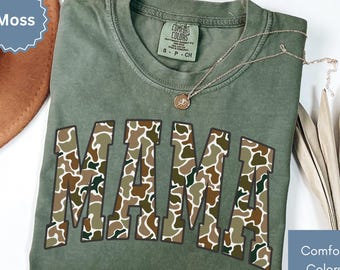 Camo Mama Shirt Comfort Colors®, Mothers Day Shirt, Boy Mama Tee, Trendy Mom Shirt, Camouflage Mama Tshirt, Camo Mama Sweatshirt, Mama Gift
