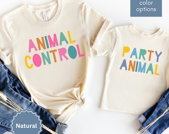 Party Animal Birthday Shirt Zoo Animals Birthday Party Animal Shirt Mommy and Me Shirts Wild Safari Infant Toddler Youth Kids Birthday Shirt