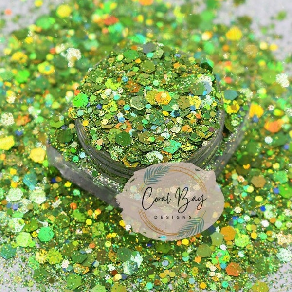 What's Your Dill, Green Holographic Glitter, Green Glitter, Christmas Glitter, Grinch Glitter, Crafts, Glitter Supplier, Polyester Glitter