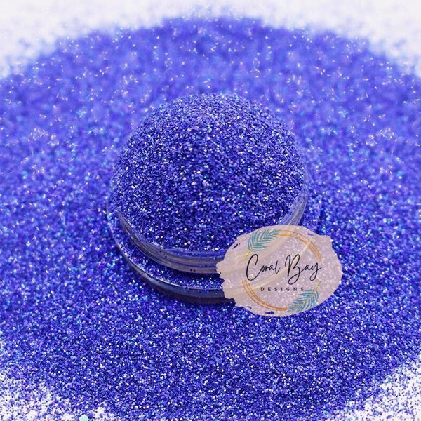 Denim & Diamonds, 1 oz Glitter, Fine Blue Glitter, Holographic Glitter, Tumbler Glitter, Glitter Supplier, Resin Glitter, Nail Art, Crafts