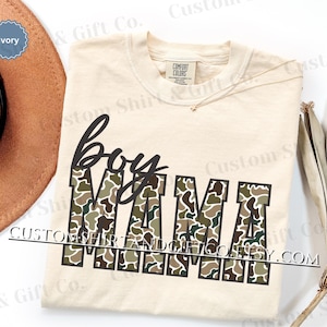 Duck Camo Boy Mama Comfort Colors Shirt Camouflage Mom Tshirt Boy Mama Sweatshirts New Boy Mama Gifts Mothers Day Gift for Mom Tee