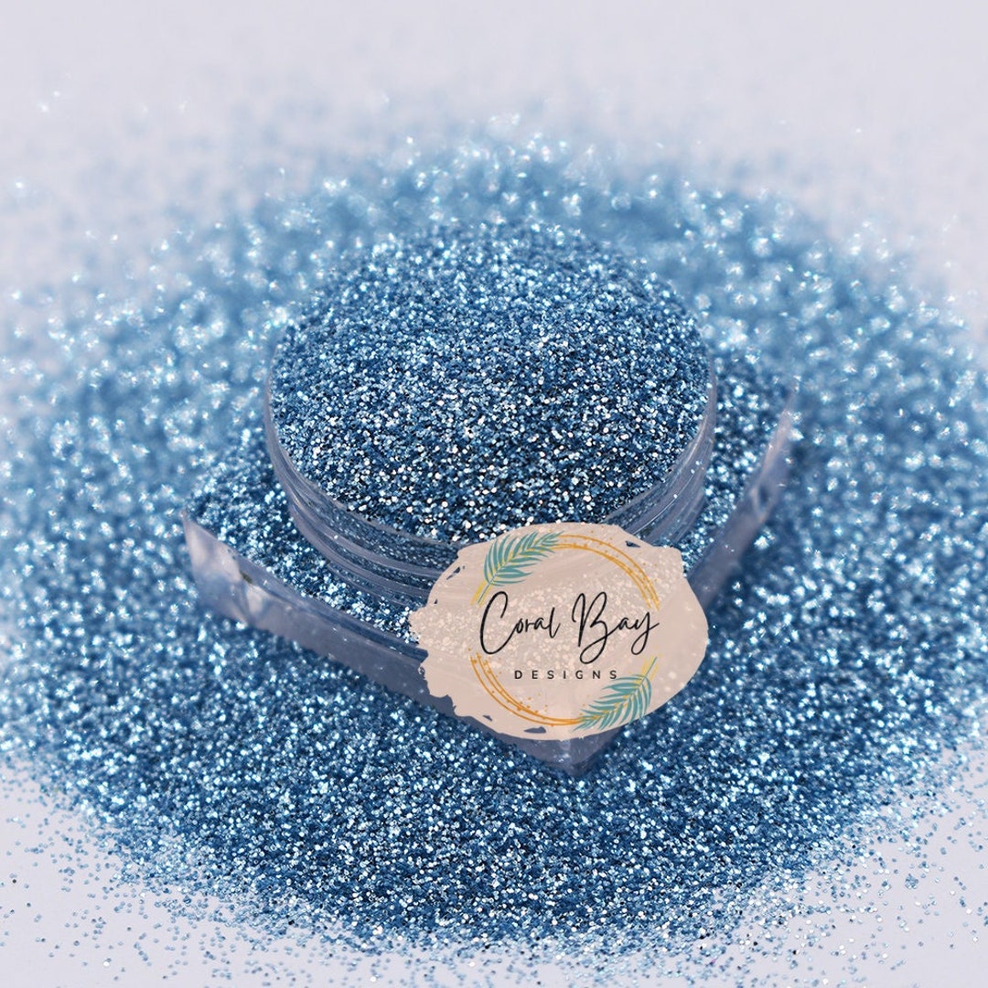 Luna Blue Glitter Crafts Fine Blue Glitter Glitter Etsy