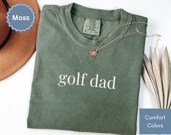 Comfort Colors Golf Dad Shirt Fathers Day Gift, Best Dad By Par Tshirt, Cool Dad Tee, Dad Birthday, Dad T-shirt, Golfing Shirt for Dad Gift