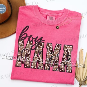 Duck Camo Boy Mama Comfort Colors Shirt Camouflage Mom Tshirt Boy Mama Sweatshirts New Boy Mama Gifts Mothers Day Gift for Mom Tee