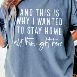 Relatable and hilarious funny shirt that says “And This Is Why I Wanted To Stay Home – All This, Right Here,” this meme shirt is perfect for introverts, socially drained moms, funny gifts or a sarcastic shirt. Whether you're a tired parent or just over the drama, this funny mom shirt with a Funny Quote says it all. A trendy and comfy shirt for women, this Humor Shirt is a must-have for lovers of funny humor shirt vibes and effortlessly cool womens tshirts.