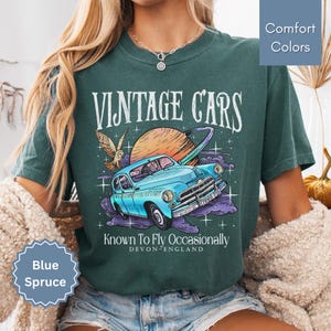 Wizard Flying Car Shirt Magical Shirt Vacation Shirts Vacation Family Matching Magic School Shirt Wizard School Potterhead Gift Wizard Movie
