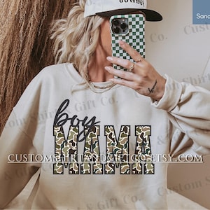 Duck Camo Boy Mama Comfort Colors Shirt Camouflage Mom Tshirt Boy Mama Sweatshirts New Boy Mama Gifts Mothers Day Gift for Mom Tee