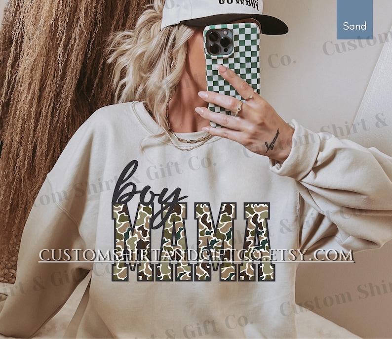 Duck Camo Boy Mama Comfort Colors Shirt Camouflage Mom Tshirt Boy Mama Sweatshirts New Boy Mama Gifts Mothers Day Gift for Mom Tee