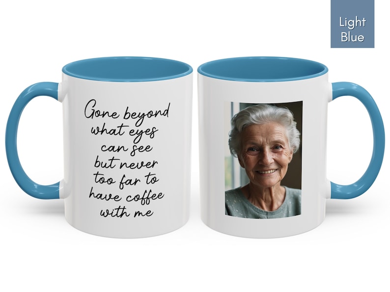 Sympathy Gift Memorial Custom Photo Mug In Loving Memory Gift Bereavement Gift Loss of Loved One Gifts Personalized Mug Memorial Keepsake Gift