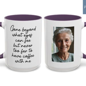 Sympathy Gift Memorial Custom Photo Mug In Loving Memory Gift Bereavement Gift Loss of Loved One Gifts Personalized Mug Memorial Keepsake Gift