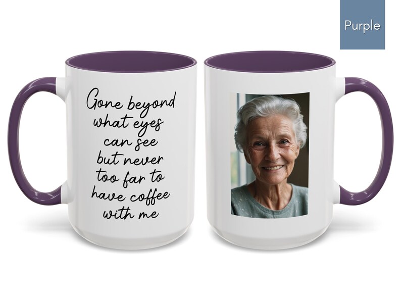 Sympathy Gift Memorial Custom Photo Mug In Loving Memory Gift Bereavement Gift Loss of Loved One Gifts Personalized Mug Memorial Keepsake Gift