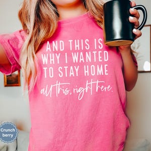 Relatable and hilarious funny shirt that says “And This Is Why I Wanted To Stay Home – All This, Right Here,” this meme shirt is perfect for introverts, socially drained moms, funny gifts or a sarcastic shirt. Whether you're a tired parent or just over the drama, this funny mom shirt with a Funny Quote says it all. A trendy and comfy shirt for women, this Humor Shirt is a must-have for lovers of funny humor shirt vibes and effortlessly cool womens tshirts.
