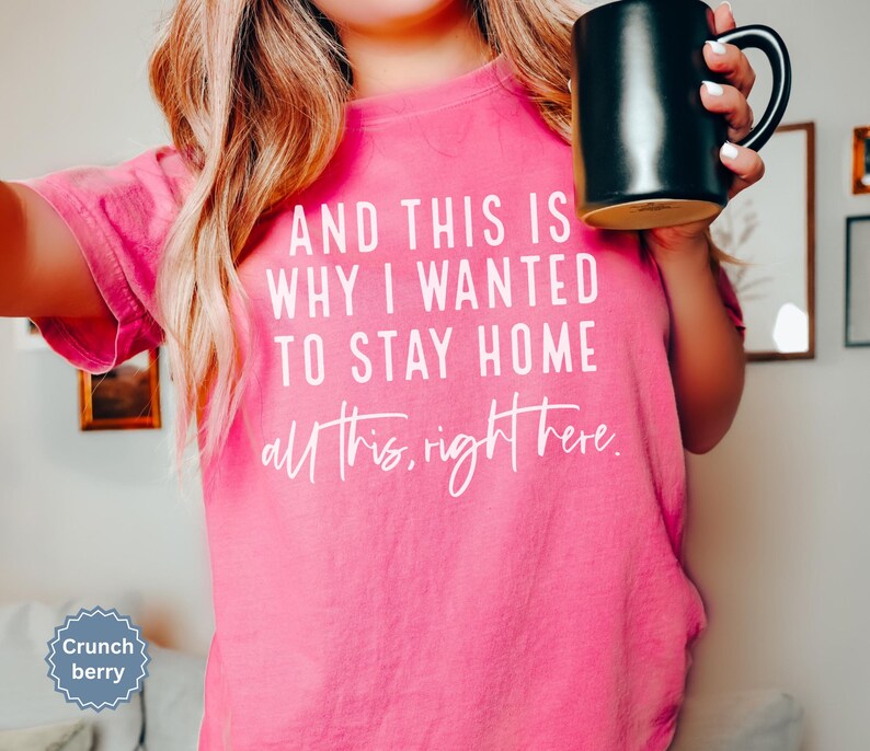 Relatable and hilarious funny shirt that says “And This Is Why I Wanted To Stay Home – All This, Right Here,” this meme shirt is perfect for introverts, socially drained moms, funny gifts or a sarcastic shirt. Whether you're a tired parent or just over the drama, this funny mom shirt with a Funny Quote says it all. A trendy and comfy shirt for women, this Humor Shirt is a must-have for lovers of funny humor shirt vibes and effortlessly cool womens tshirts.