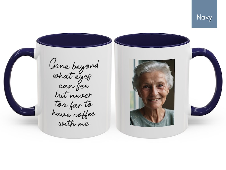 Sympathy Gift Memorial Custom Photo Mug In Loving Memory Gift Bereavement Gift Loss of Loved One Gifts Personalized Mug Memorial Keepsake Gift