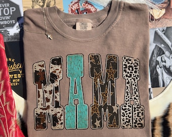 Western Mama Shirt Comfort Colors, Vintage Mama Shirt, Mom Graphic Tees, Country Mom Shirt Trendy Mom Tshirt New Mom Gift for Mom Sweatshirt