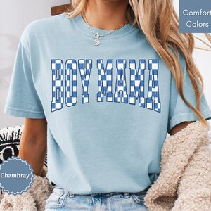 Checkered Boy Mama Shirt Mothers Day Gifts for Mom to be Trendy Mom Shirt Mom Life Tee Mom Birthday Gift Cute Mom Tee Mama Gifts for New Mom