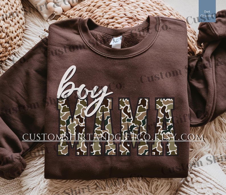 Duck Camo Boy Mama Comfort Colors Shirt Camouflage Mom Tshirt Boy Mama Sweatshirts New Boy Mama Gifts Mothers Day Gift for Mom Tee