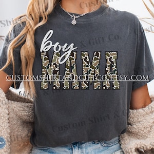 Duck Camo Boy Mama Comfort Colors Shirt Camouflage Mom Tshirt Boy Mama Sweatshirts New Boy Mama Gifts Mothers Day Gift for Mom Tee