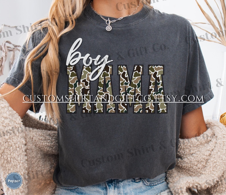 Duck Camo Boy Mama Comfort Colors Shirt Camouflage Mom Tshirt Boy Mama Sweatshirts New Boy Mama Gifts Mothers Day Gift for Mom Tee