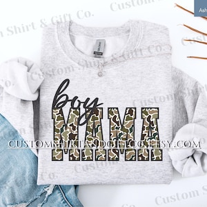 Duck Camo Boy Mama Comfort Colors Shirt Camouflage Mom Tshirt Boy Mama Sweatshirts New Boy Mama Gifts Mothers Day Gift for Mom Tee