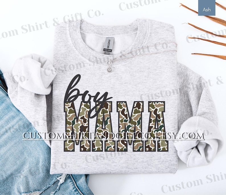 Duck Camo Boy Mama Comfort Colors Shirt Camouflage Mom Tshirt Boy Mama Sweatshirts New Boy Mama Gifts Mothers Day Gift for Mom Tee