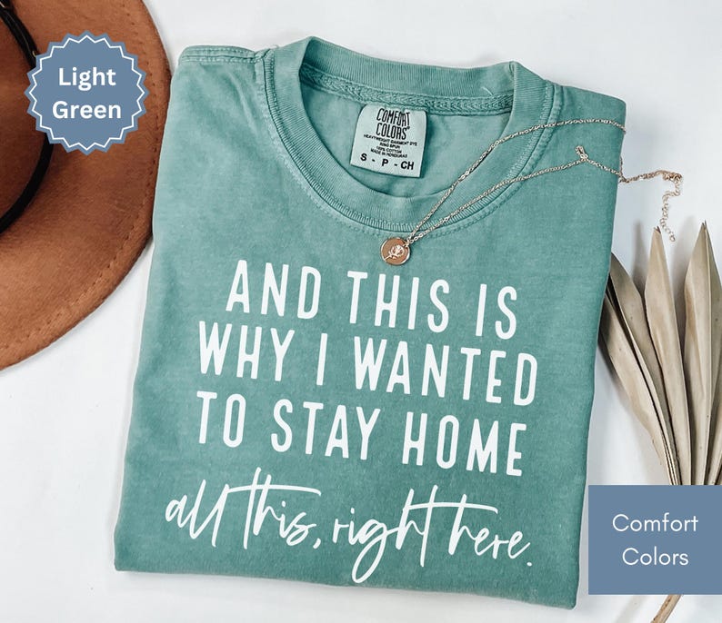 Relatable and hilarious funny shirt that says “And This Is Why I Wanted To Stay Home – All This, Right Here,” this meme shirt is perfect for introverts, socially drained moms, funny gifts or a sarcastic shirt. Whether you're a tired parent or just over the drama, this funny mom shirt with a Funny Quote says it all. A trendy and comfy shirt for women, this Humor Shirt is a must-have for lovers of funny humor shirt vibes and effortlessly cool womens tshirts.