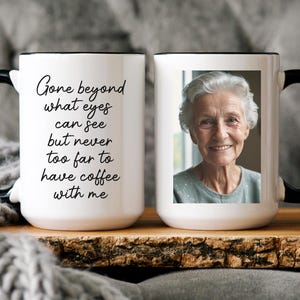 Sympathy Gift Memorial Custom Photo Mug In Loving Memory Gift Bereavement Gift Loss of Loved One Gifts Personalized Mug Memorial Keepsake