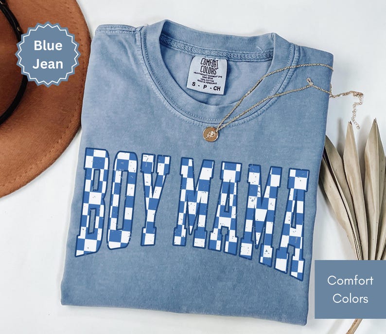 Checkered Boy Mama Shirt Mothers Day Gifts for Mom to be Trendy Mom Shirt Mom Life Tee Mom Birthday Gift Cute Mom Tee Mama Gifts for New Mom