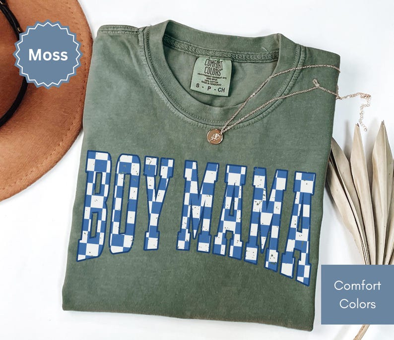 Checkered Boy Mama Shirt Mothers Day Gifts for Mom to be Trendy Mom Shirt Mom Life Tee Mom Birthday Gift Cute Mom Tee Mama Gifts for New Mom