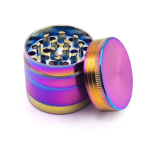 Kostenlose Geschenke | Premium Regenbogen Gewürzmühle | Niedliche Grinder | Kleine Mühle | Geschenke für sie/ihn | Kostenlose Tube | Scharfe Zähne für sanftes Schleifen