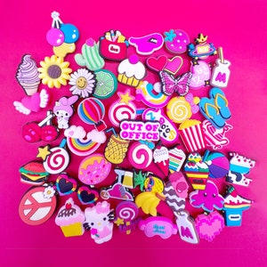 Cute Croc Charms | Shoe Charms | Shoe Clips | Gifts for her | Pink Croc charms