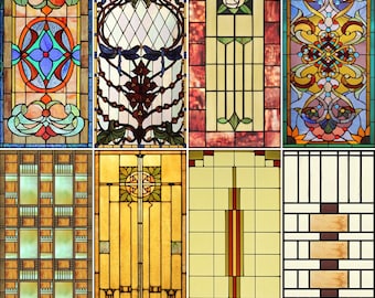 Stained Glass Window Film Etsy