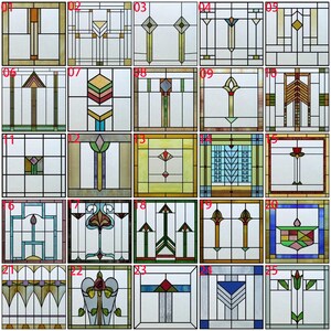 Customized Window Film Western-Style Stained Glass Sticker With Privacy Frosted Design Static Cling For Doors Office Home Decor