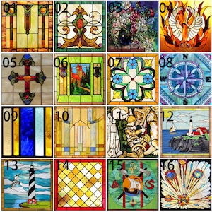 Custom Size Colorful Flower Pattern Window Film Frosted Privacy Stained Glass Static Cling for Home Decor Bedroom and Bathroom Cabinet