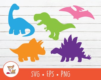 Dinosaurier SVG, Dinosaurier Clipart, Dinosaurier geschnitten Datei für Cricut, PNG, EPS, sofortiger digitaler Download