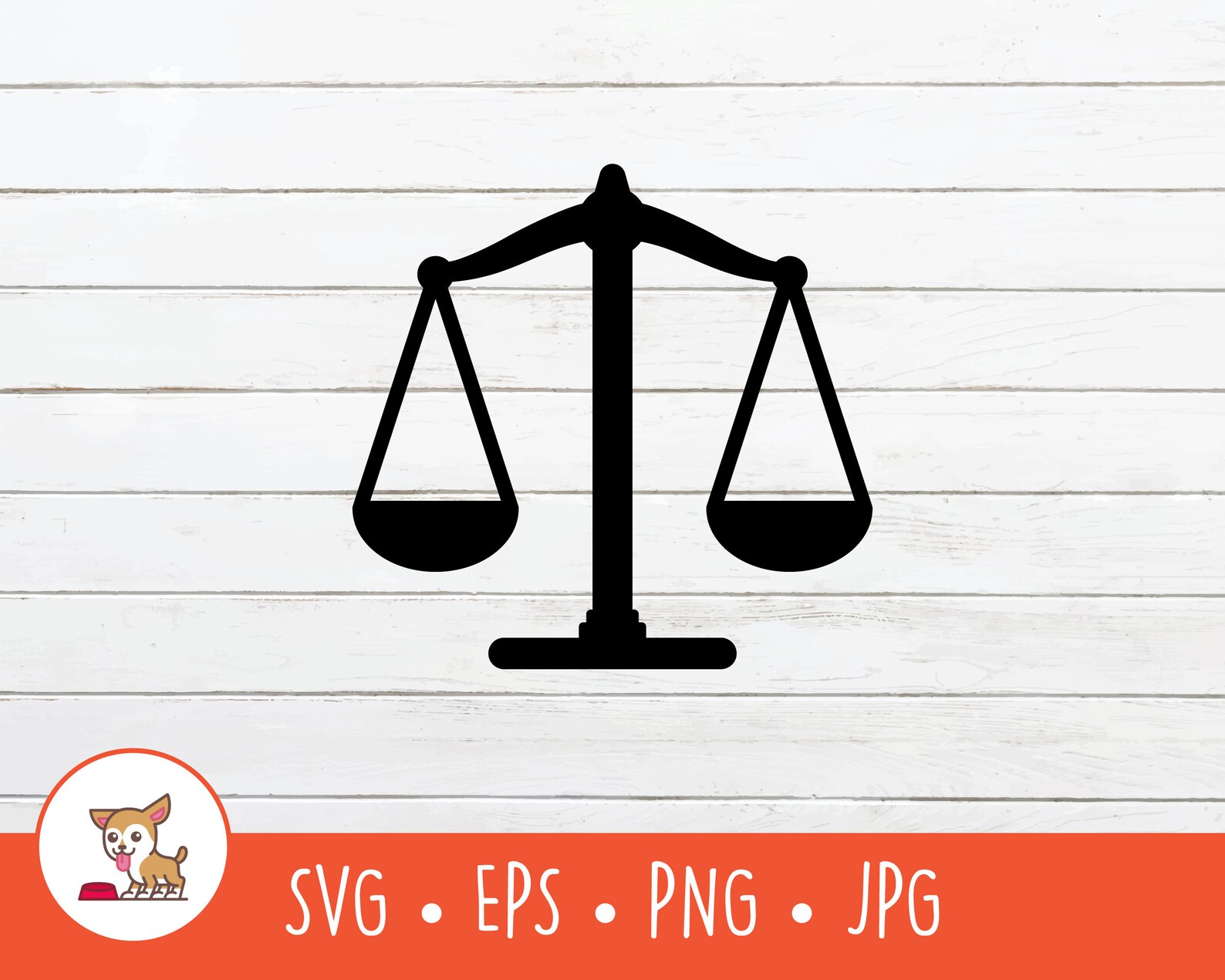 Scale SVG, Scale Clipart, Vector Justice Scale Cut File for Cricut ...