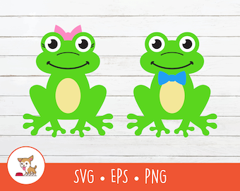 Kikker clipart, kikker SVG, vector kikker karakters, schattige kikker gesneden bestand voor Cricut, png, eps, instant digitale download
