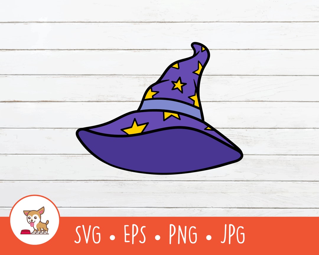 Wizard Hat Clipart, Vector Wizard Hat SVG, Wizard Cut File for Cricut
