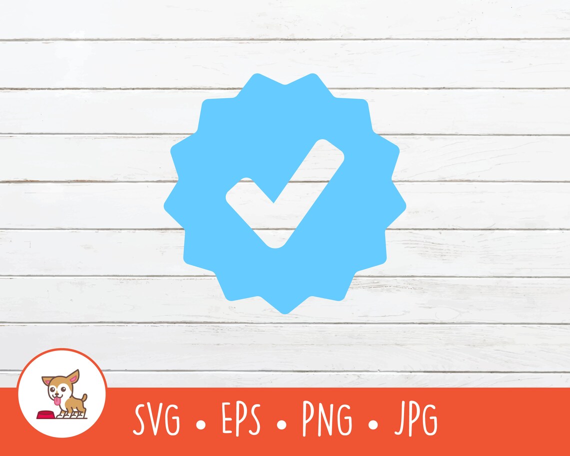 Blue Tick Badge SVG, Verified Badge Clipart, Vector Blue Check Mark ...