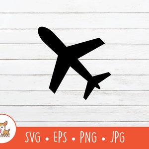 Flugzeug SVG, Flugzeug Clipart, Vektor Flugzeug geschnitten Datei für Cricut, sofortiger digitaler Download