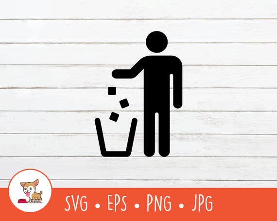 Jeter la poubelle SVG, clipart de poubelle de jeter, vecteur aucun