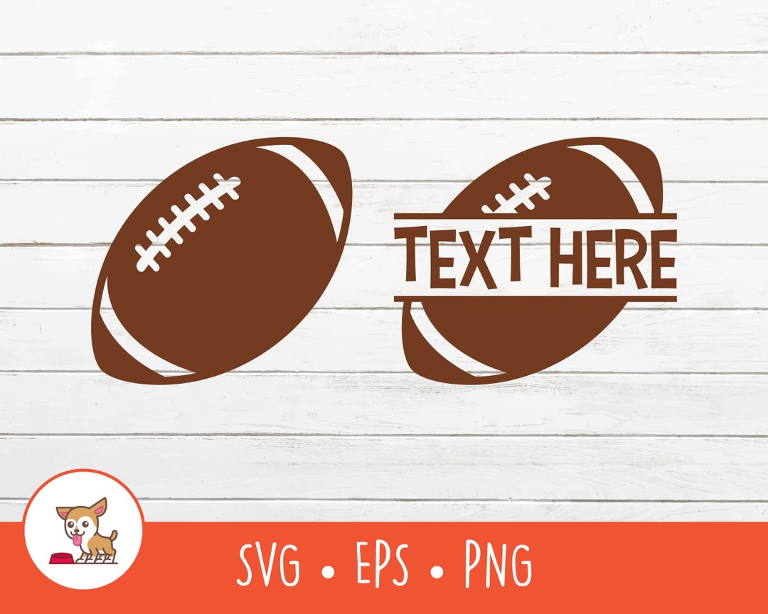 Football Split Frame Football SVG, Split Football Name Frame, Football Clipart, Vector ...