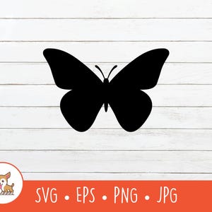 Butterfly SVG, Butterfly Clipart, Vector Butterfly Silhouette Cut File For Cricut, PNG, EPS, Instant Digital Download