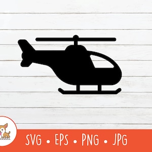 Helicopter SVG, Helicopter Clipart, Vector Helicopter Cut File For Cricut, Instant Digital Download