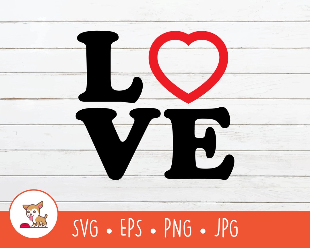 Love SVG, Vector Love Word Clipart, Love Letters Cut File for Cricut ...